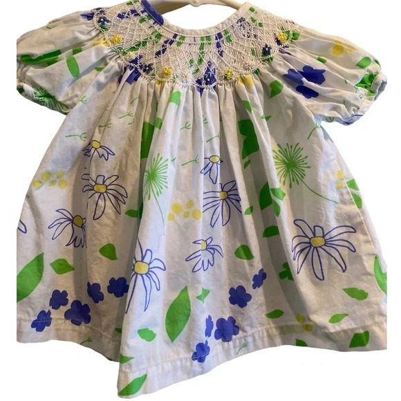 NANTUCKET KIDS BOUTIQUE EUC GIRLS EASTER DRESS BABY INFANT SIZE 6 9 MONTHS MTHS - Picture 1 of 4